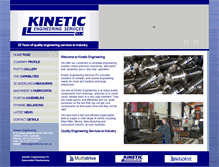 Tablet Screenshot of kineticeng.com.au